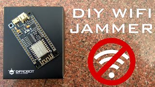 WiFi Jammer from an ESP8266  Make your own portable wifi jammer  ESP8266 easy project [upl. by Naveb25]