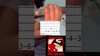 Jump In The Fire Guitar Lesson amp Tabs  Metallica metallica guitarlesson [upl. by Kenny361]