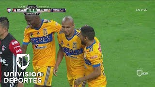 ¡GOL Atlas 11 Tigres  Chaka Rodríguez  Liga MX Jornada 8 [upl. by Ylrrad163]