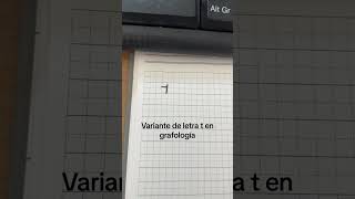 grafología variante de letra T ￼ [upl. by Annauqaj698]