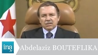 Abdelaziz Bouteflika quotjai besoin du soutien populaire pour avancerquot  Archive INA [upl. by Gwenette115]