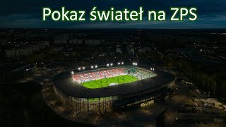 Pokaz świateł na stadionie w Sosnowcu [upl. by Feinstein]