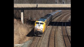 EASTERMARCH BREAK Railfanning GO CN CP VIA CSX UP AT BJ StreetsVille Tansley amp Clarkson [upl. by Klement695]