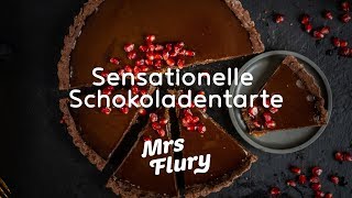 Sensationelle Schokoladentarte vegan  ideal zum Vorbereiten  Dessert für die Festtage [upl. by Couhp]