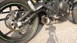 exhaust sound motorbike kawasaki er6n delkevic [upl. by Roots]