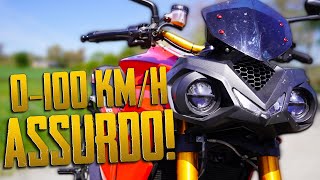 0100 KMH 26 SECONDI ASSURDO ENERGICA EVA RIBELLE RS  Insta360 ONE RS [upl. by Stefa]