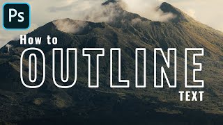 How to Outline Text in Photoshop [upl. by Ysnap]