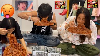 3x spicy noodles challenge gone wrong🥵🌶️  Vinod bhatt  VB [upl. by Aicilf99]