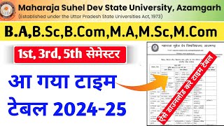 maharaja suheldev university azamgarh time table 2024msdsu azamgarh time table 2024msdsu timetable [upl. by Hyo627]