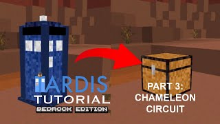 Minecraft Bedrock TARDIS Tutorial Part 3 Chameleon Circuit [upl. by Acillegna]