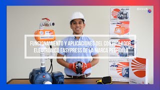 Funcionamiento y aplicaciones del controlador electrónico Easypress de la marca pedrollo [upl. by Rebmit]