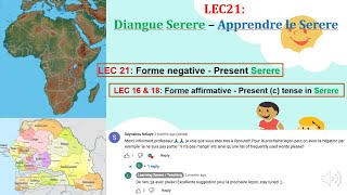 Serere Lesson 21 Fr Forme negative  Present en Serere  Boug Ret GarDiangJeg etc [upl. by Quintina]