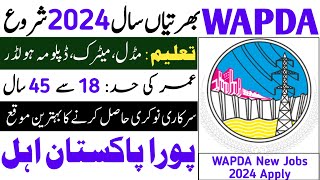 WAPDA New Jobs 2024  WAPDA New Jobs 2024 Apply  New Jobs in Pakistan 2024  Today Jobs in Pakistan [upl. by Aseneg]