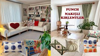 Punch Nakışlı Kırlent 100den Fazla Model Bir Arada punch cushion [upl. by Secilu]