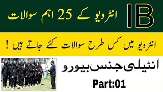 IB interview 2024  Intelligence Bureau interview questions by UC Learning Tube part 01 [upl. by Holmun]