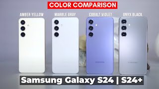 Samsung Galaxy S24  S24 Plus Color Comparison All Colors [upl. by Gae3]