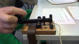 High speed morse telegraphy using a straight key [upl. by Maloney]