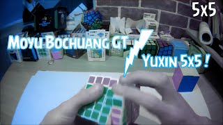 CubeComparaison  Moyu Bochuang GT VS Yuxin 5x5 [upl. by Kwon759]