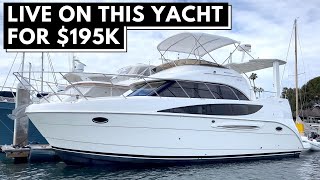 195000 2006 MERIDIAN 368 AFT CABIN MOTOR YACHT TOUR  Affordable Liveaboard Power Boat [upl. by Agathe]