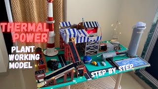 Thermal power plant working model making coal thermal power plant project [upl. by Moriah275]