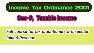 Taxable income Sec 09 ITO 2001 [upl. by Eicak]