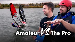 WORLDCUP WINDSURFER vs AMATEUR WINDSURFER [upl. by Elyrehc]