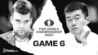 Ding vs Nepomniachtchi  FIDE World Championship  Game 6 ft Giri Howell amp Naroditsky [upl. by Aicile]