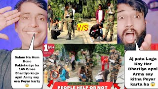 Injured Indian Army Social Experiment In India  Is Indians Really love Indian Army  Pak Reacts [upl. by Anas695]