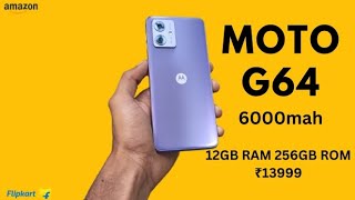 Moto G64 under 15000 best smartphone  6000 mah battery  under 15000 best mobile [upl. by Leahcimluap]