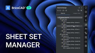 BricsCAD V23 Sheet Set Manager  BricsCAD V23 New Features [upl. by Henriette633]