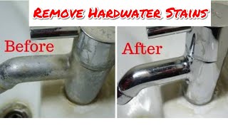 How To Remove Hard Water Stains From Taps and Tiles  Indian Home [upl. by Larrabee717]