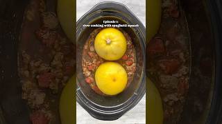 Crockpot Spaghetti Squash Meat Tomatoes crockpot slowcooker spaghettisquash whole30 lowcarb [upl. by Ymiaj234]