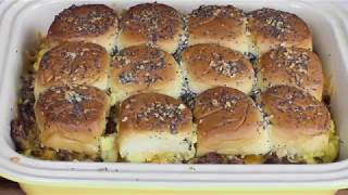 How To Make Scrambled Egg amp Sausage Breakfast Sliders [upl. by Heddy]