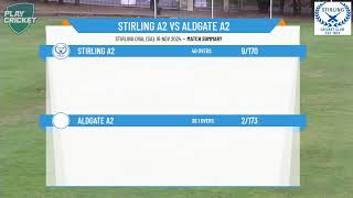 Stirling A2 v Aldgate A2 [upl. by Atteoj964]