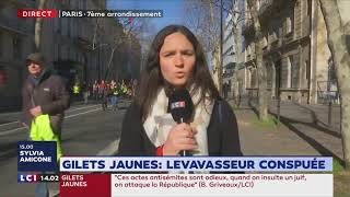 Ingrid Levavasseur insultée et exfiltrée lors de la manifestation des gilets jaunes 17022019 LCI [upl. by Elisabeth]