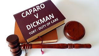 CAPARO V DICKMAN  TORT  DUTY OF CARE  tort dutyofcare SQE LLB lawassignments [upl. by Ambrosia]