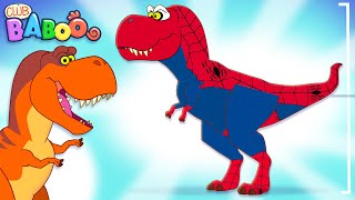 What did the TREX really look like  Learn Fun Dinosaur Facts with Club Baboos Dino Facts [upl. by Yelbmik668]