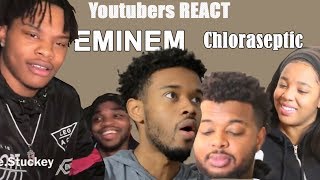 Youtubers React to EMINƎM  Chloraseptic Remix ft 2 Chainz amp PHRESHER Compilation [upl. by Etka]