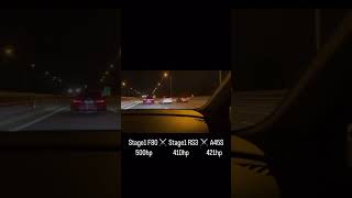 Stage1 F80 M3 VS Stage1 RS3 VS Stock A45S FL rollracebmwm3audirs3mercedesa45sraceforyou [upl. by Asilanom]