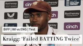 WI’s Brathwaite ‘FAILED Batting Twice’  West Indies vs England  2nd Test  BIFF Sports [upl. by Kampmann]