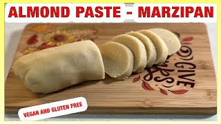 Almond Paste Recipe Quick Simple Vegan and Gluten Free Marzipan [upl. by Howe]