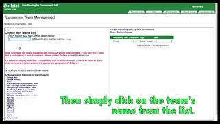 Golfstat Adding Teams [upl. by Nodnil579]