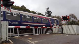 Annat East Level Crossing Highland 27102016 [upl. by Hamfurd]