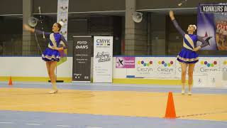 Mazoretki Viva Strzelce Wielkie  duo trio baton  Majorettes  Cieszyn [upl. by Airemaj]