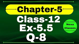 Class 12 Ex 55 Q8 Math  Differentiability  Q8 Ex 55 Class 12 Math  Ex 55 Q8 Class 12 Math [upl. by Karsten]