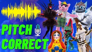 Masked Singer Pitch Correct Audio  Feisty 5  CluedleDoo [upl. by Olympia]