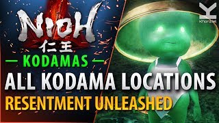 Nioh  All Kodamas Locations in Resentment Unleashed [upl. by Lynnet]