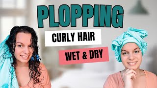 How to Plop Curly Hair  Wet Plopping Dry Plopping amp Micro Plopping [upl. by Yren449]