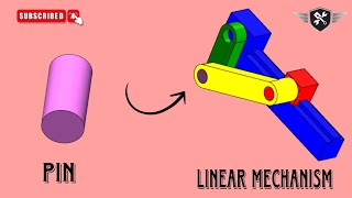 Linear Mechanism in SolidworkspinAutoCAD3D Model akd solidworks youtube [upl. by Ahsienar858]