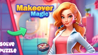 Makeover Magic Match 3 Puzzle Game Android Gameplay [upl. by Gertie]